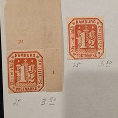 1800’s LOT OF GERMAN STATES STAMPS BERGEDORF, BERN, REVENUE, PAYER AND MORE #50