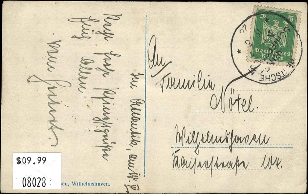 GERMANY-Ship Post-1955-Postcard