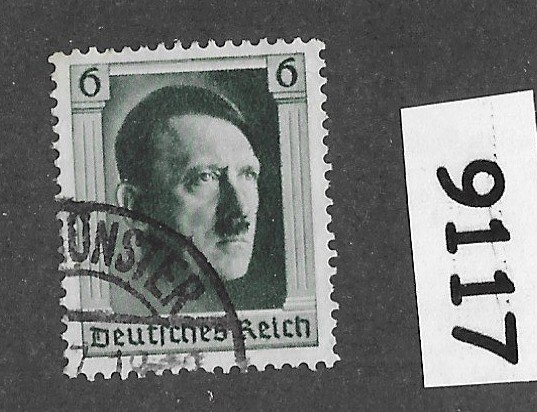 Used stamp B102a / Adolf Hitler 1937 issue 48th Birthday / Third Reich #9117