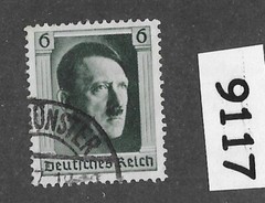 Used stamp B102a / Adolf Hitler 1937 issue 48th Birthday / Third Reich #9117
