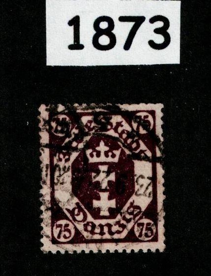 Used stamp Sc 81 Gdansk Poland Danzig 1922 Germany post WWI #1873