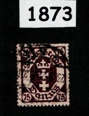 Used stamp Sc 81 Gdansk Poland Danzig 1922 Germany post WWI #1873