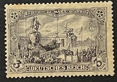 Travelstamps: 1918 Germany German Empire Stamps Mi 96 – 3 Mark – Mint MOGH