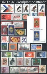 West-Germany / FRG / BRD Complete Yearsets 1970-1979 MNH Stamps, Mi. 612-1032