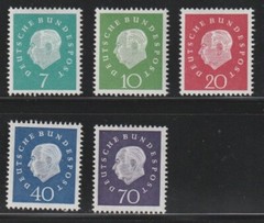 Germany 1959 #793-97 Complete set MNH OG