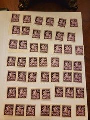 Large collection of 220 MNH stamps of BOHEMIA AND MORAVIA, WWII, 1943 60h day