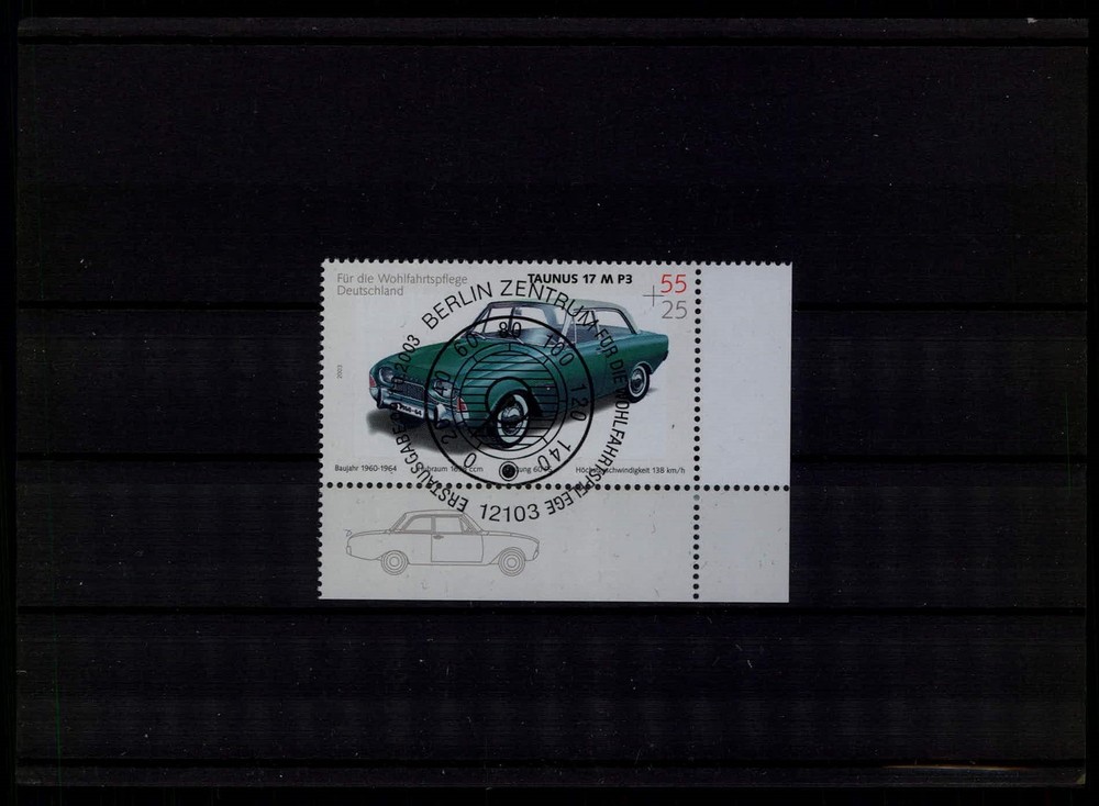 GERMANY 2003 CARS OLDTIMER FORD ATAUNUS 17 M P3 used 1. day xc81
