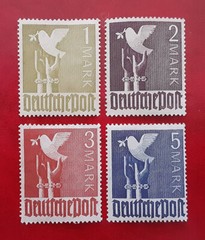 Germany JOINT TRIZONE 1947-1948 MH Peace Dove Mi 959a-62a Sc 574-7 Yt 49-52 2986