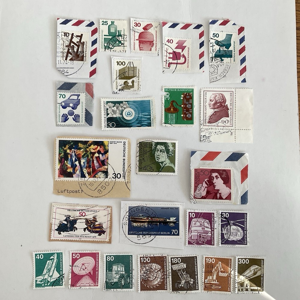 24 Germany stamps~1971-1982~Accident prevention~Macke~joust+German occupation