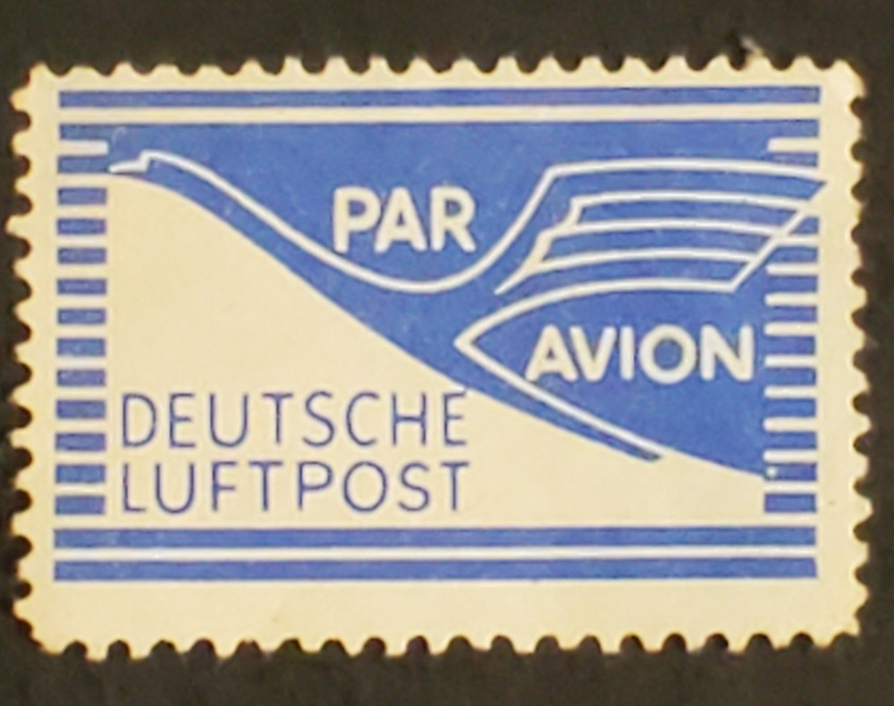 Germany, nice old airmail label