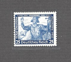 German Reich Stamp Mi #506, Wagner Opera Issue, 25 Pf, Mint Never Hinged