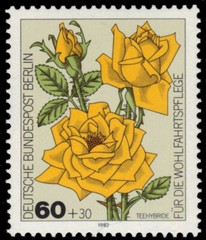 BERLIN 9NB194 – Garden Flowers „Tea Rose Hybrid“ (pf24366)