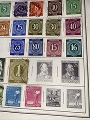 GERMANY ~several (76) German Stamps c.1920’s Full Page 2 Sides
