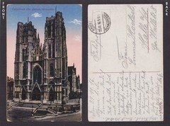 GERMANY 1916, Fieldpost card, Brussels Bellgium, WWI