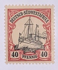 Travelstamps: 1906-19 GERMANY SOUTH WEST AFRICA STAMPS SC #19 Kaiser’s Yacht MOG