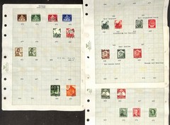 Germany Stamp Collection on 47 Pages, WWII Occupations, Danzig, Thurn++ (KD)
