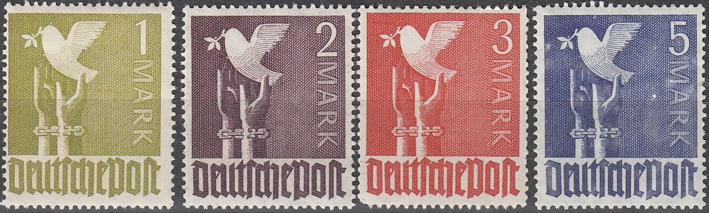 Stamp Germany SC 0574-7 Set 1946 Post WWII Occupation MNG