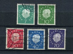 Germany – BRD : Theodor Heuss set from 1959 – used