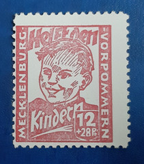 Germany Stamp Allied Occupation 12 Pfennig 1945 SBZ KRAMP Mi. Nr. 28 a (20839)