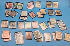 Germany / Weimar Deutsches Reich Hyperinflation OVP Surcharged Stamp Lot 1923 MH