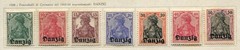 1920 DANZIG – 20 MINT GERMAN STAMPS OVERPRINTED DANZIG – EXCELLENT MINT/LH/OG/C2