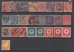 Germany WW1 and WW2 OFFICIALS – Back of the Book Issue (USED) NICE
