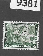 Stamp Sc# B52 Richard Wagner / Meistersinger / Third Reich era Germany #9381