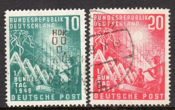 Germany Scott # 665-66 VF Used 1949 Opening of 1st Federal Assembly