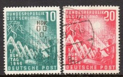 Germany Scott # 665-66 VF Used 1949 Opening of 1st Federal Assembly