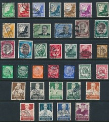 Stamp Germany Year 1934 Set WWII Airmail Workers Saar Hindenburg U