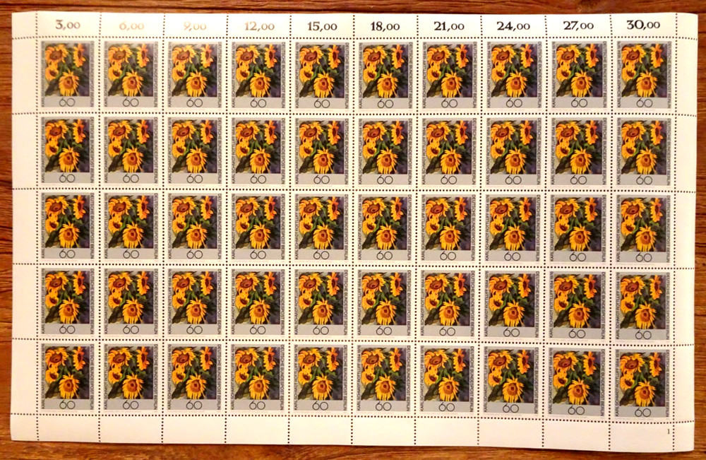 Schmidt Rottluff Berlin No. 728 LUXURY SHEET, MNH, MINT