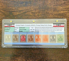 German Empire, Germania, definitive Postage series stamp