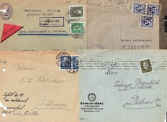 Germany. Lot of four postal items. Dimler-Benz and other. Rare. GE3.(BDR/ENV)