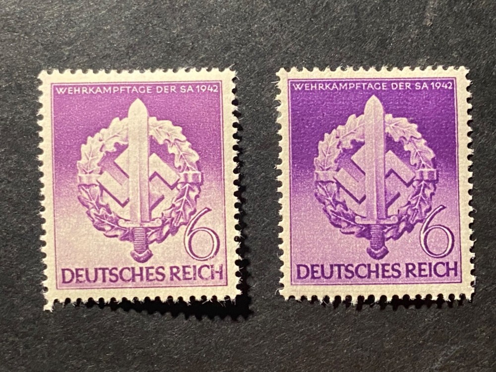 Germany 1942 WWII Armed Sport Day of the SA SG 808 MH shades