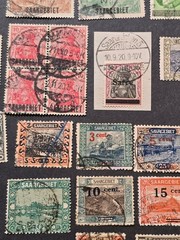$225 CV Imperial German Saargebiet Stamp Lot Sarre Overprints Germany SAAR 1920s