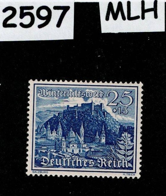 Mint MLH stamp Scott B167 1939 Winter relief Culture fund Germany #2597