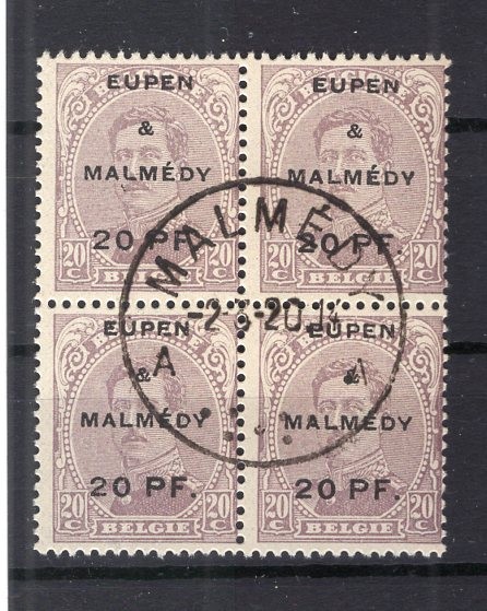 Eupen & Malmedy 4 block of four used (75670)