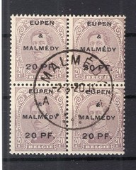 Eupen & Malmedy 4 block of four used (75670)