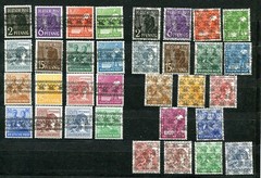 GERMANY AMERICAN BRITISH OCCUPATION 600-616 617-633 PERFECT MNH SETS (33 STAMPS)