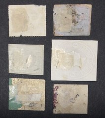 GERMANY – HANNOVER 6 pc. LOT — 1850s 1860s classic Imperf & Stationery Postmarks