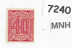 #7240 MNH Stamp Scott 07 Official Weimar Republic Germany 1920-1921