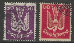 Germany 1922 complete set Air Mail issues used, $ 166.00