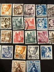 Post WWII WW2 1948 Rheinland Pealz French Occupation Germany Stamp Collection
