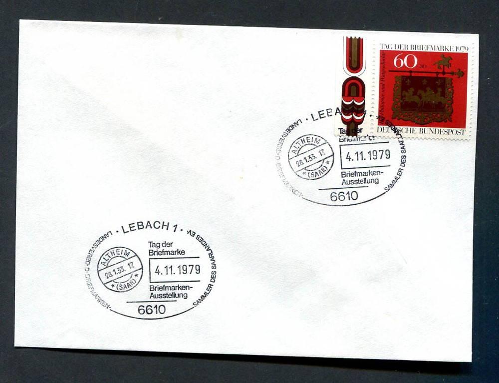 Germany – BRD : Special Event cover from 1979 – Lebach 1 – fancy cancel – CTO