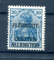 Allenstein Unverausgabt V Luxury ** MNH Postfresh BPP Gruber BPP 200EUR
