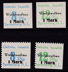 Lot Stamp Germany Mi 21-22 Set 1946 Wieder Aufbau Spremberg Perf Imperf MNH
