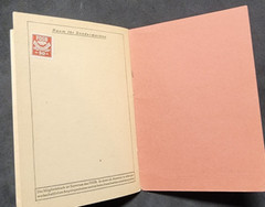 Post WW2 FDGB Members book w Revenue Stamps Free German Trade Union Federation