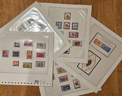 Lindner Pre-printed Sheets Falzlos 120b Frg Germany 1971-1978. Read Description.