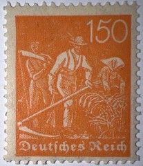 Travelstamps: 1922 Germany Deutsches Reich 150pf Stamp Scott #175/Mi 189 MOGNH.