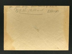 German Reich field post receipt Kriegsmarine Liebau Latvia / Liepāja 31.8.44